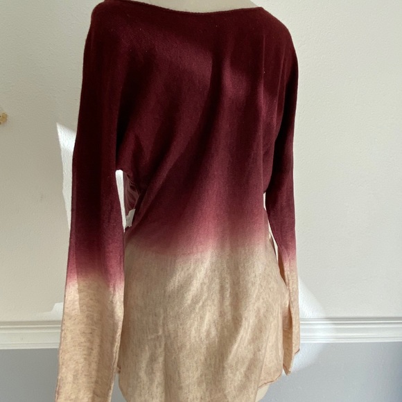 Ombré Burgundy Sweater - Picture 8 of 9